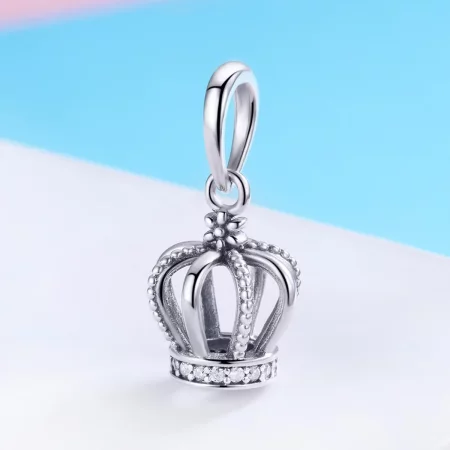 Pandora Style Silver Elegant Crown Dangle - SCC781