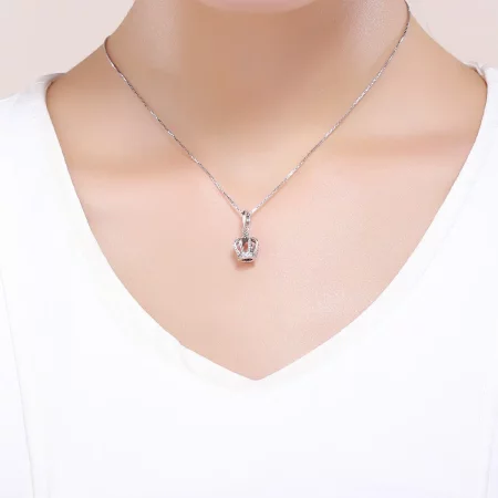 Pandora Style Silver Elegant Crown Dangle - SCC781