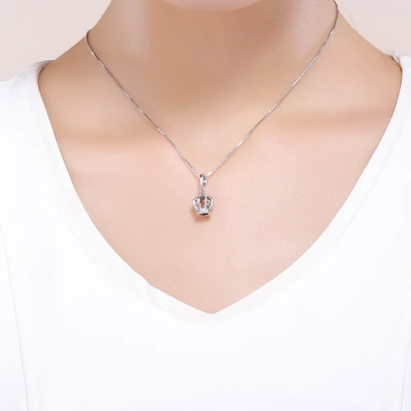 (image for) Pandora Style Silver Elegant Crown Dangle - SCC781 - View 5