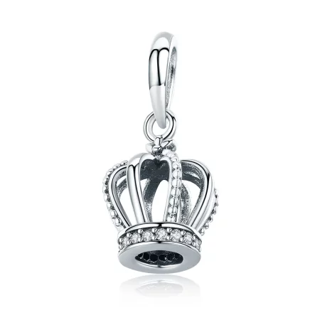 Pandora Style Silver Elegant Crown Dangle - SCC781
