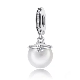 Pandora Style Silver Elegant Pearls Dangle - SCC137 Pandora Style Silver Elegant Pearls Dangle - SCC137