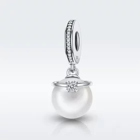 Pandora Style Silver Elegant Pearls Dangle - SCC137 Pandora Style Silver Elegant Pearls Dangle - SCC137