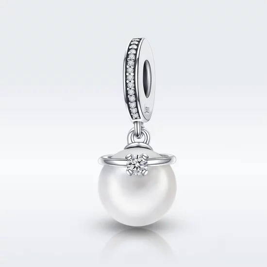 Pandora Style Silver Elegant Pearls Dangle - SCC137