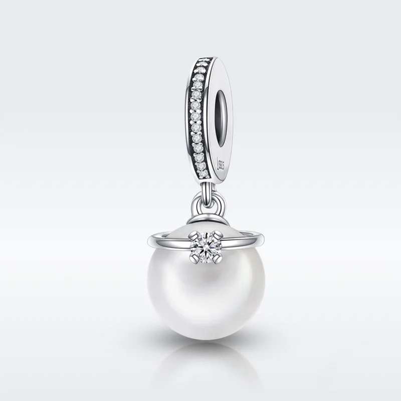 (image for) Pandora Style Silver Elegant Pearls Dangle - SCC137 - Product Image