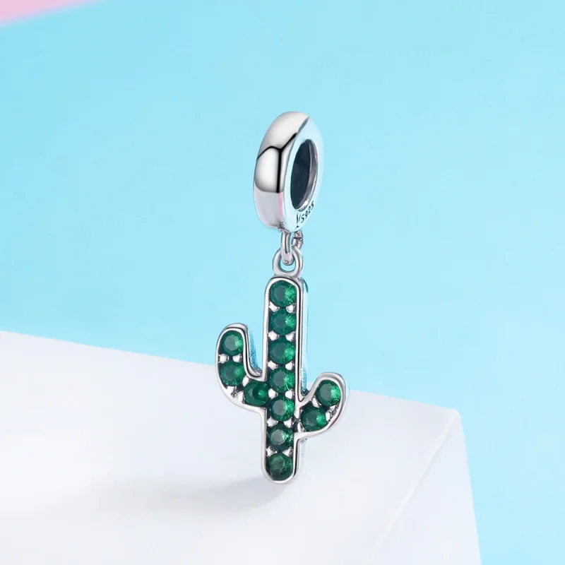 (image for) Pandora Style Silver Fresh Cactus Dangle - SCC515 - View 3