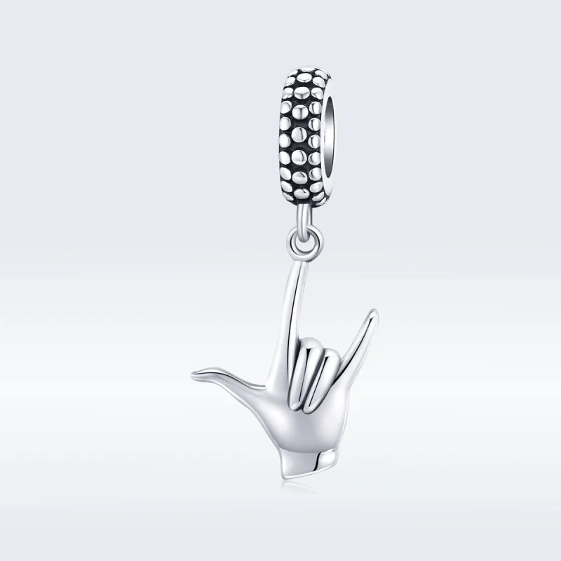 (image for) Pandora Style Silver Gesture Dangle - SCC1438 - Product Image