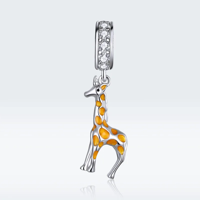 (image for) Pandora Style Silver Giraffe Dangle - BSC258 - View 5