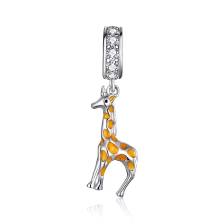 Pandora Style Silver Giraffe Dangle - BSC258 Pandora Style Silver Giraffe Dangle - BSC258