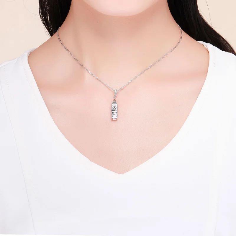 (image for) Pandora Style Silver Great Britain Big Ben Dangle - SCC868 - View 5