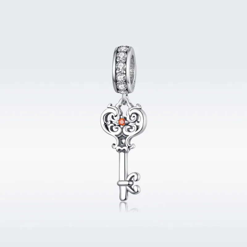 (image for) Pandora Style Silver Heartslock Dangle - BSC092 - Product Image