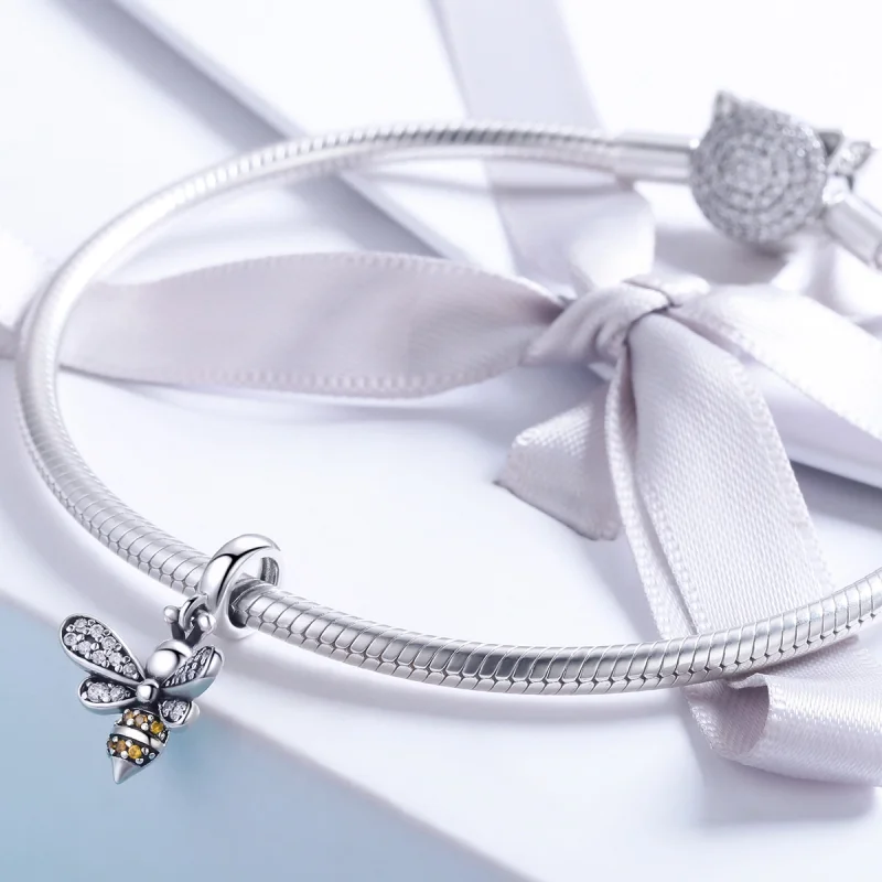 (image for) Pandora Style Silver Honey Dangle - SCC821 - View 4