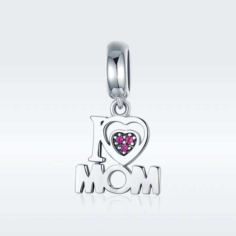 (image for) Pandora Style Silver I Love Mom Dangle - SCC420 - View 2