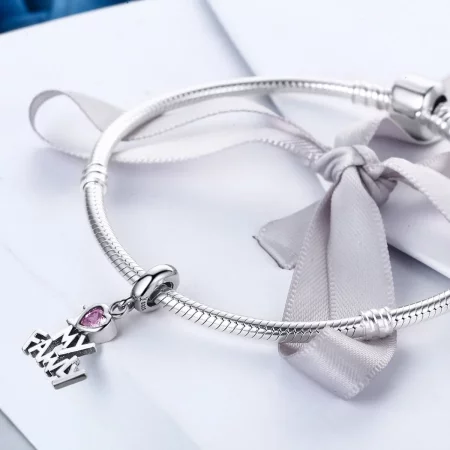 Pandora Style Silver I Love My Family Dangle - SCC251