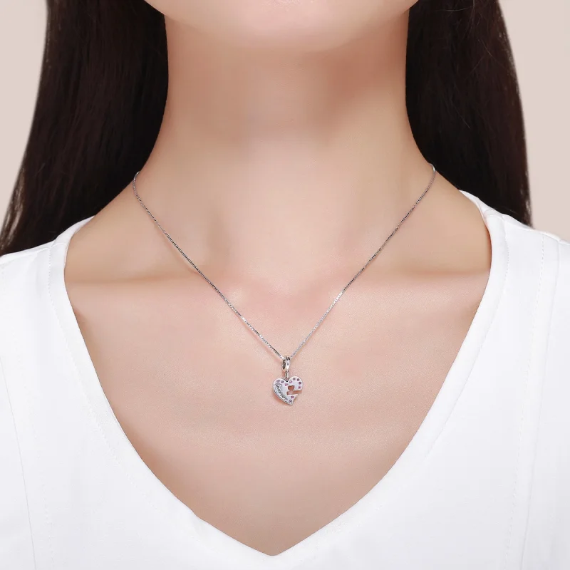 (image for) Pandora Style Silver Key of heart Dangle - SCC638 - View 8