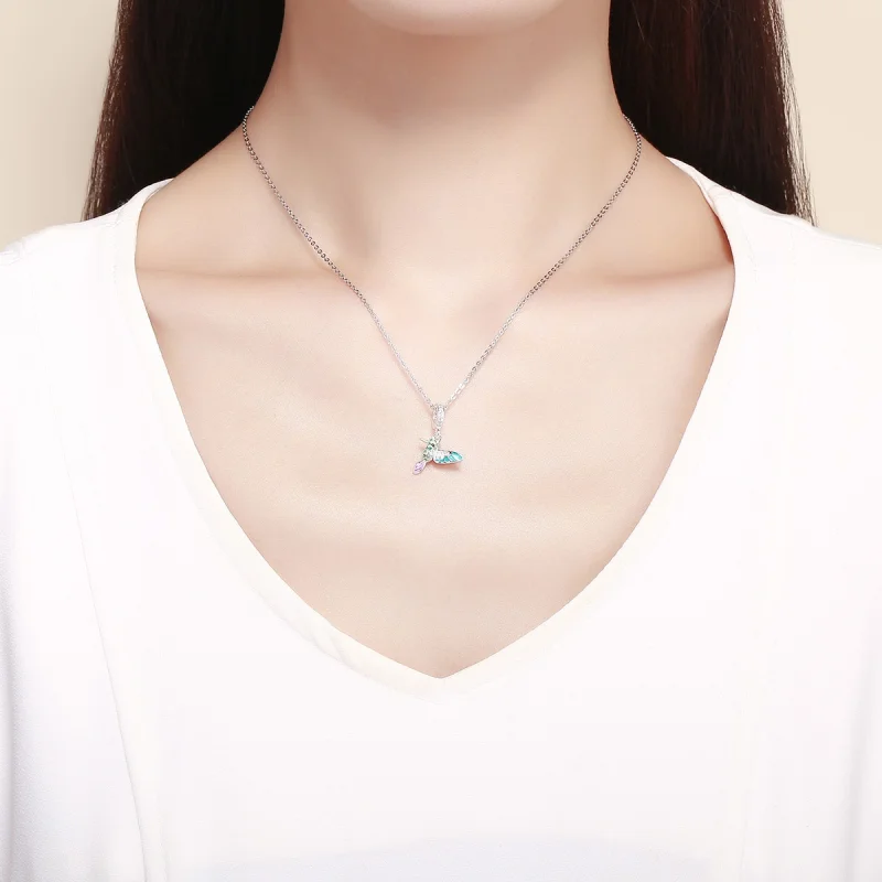 (image for) Pandora Style Silver Kingfisher Dangle - SCC991 - View 5