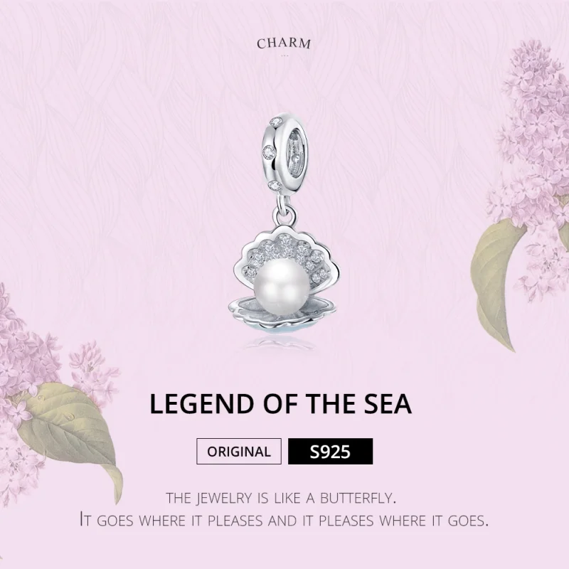 (image for) Pandora Style Silver Legend of The Sea Dangle - BSC242 - View 6