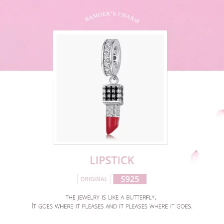 Pandora Style Silver Lipstick Dangle - SCC1392