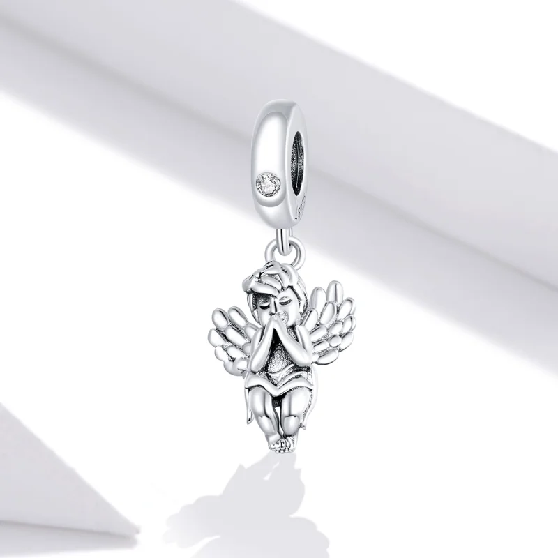 (image for) Pandora Style Silver Little Angel Dangle - SCC1686 - View 2