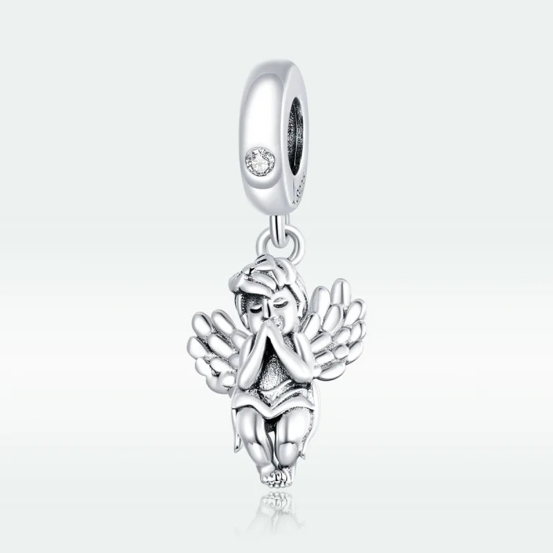 (image for) Pandora Style Silver Little Angel Dangle - SCC1686 - View 5