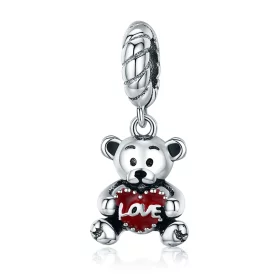 Pandora Style Silver Little Bear Dangle - SCC521 Pandora Style Silver Little Bear Dangle - SCC521