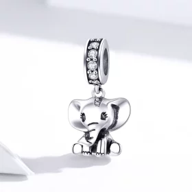 Pandora Style Silver Little Elephant Dangle - SCC1338 Pandora Style Silver Little Elephant Dangle - SCC1338