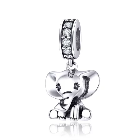 Pandora Style Silver Little Elephant Dangle - SCC1338