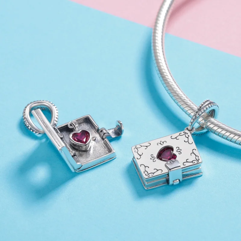 (image for) Pandora Style Silver Love Letter Dangle - SCC980 - View 4