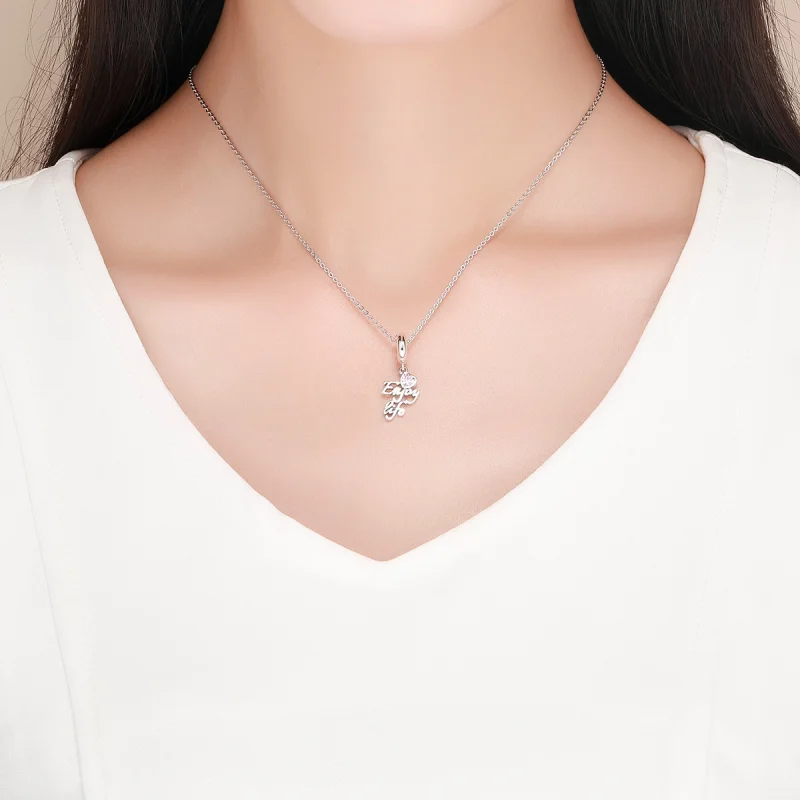 (image for) Pandora Style Silver Love Life Dangle - SCC907 - View 5