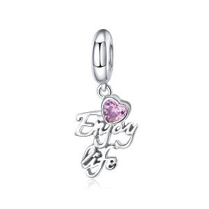 (image for) Pandora Style Silver Love Life Dangle - SCC907