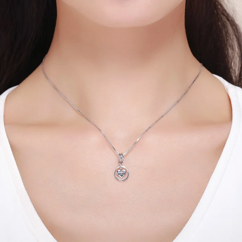 (image for) Pandora Style Silver Love Mom Dangle - SCC649 - View 6