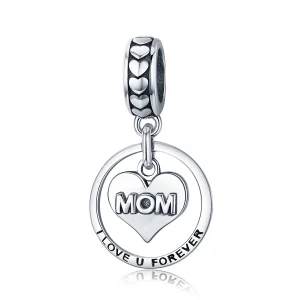 (image for) Pandora Style Silver Love Mom Dangle - SCC649