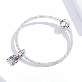Pandora Style Silver Love Oath of Ribs Dangle - SCC1459 Pandora Style Silver Love Oath of Ribs Dangle - SCC1459