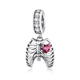 Pandora Style Silver Love Oath of Ribs Dangle - SCC1459 Pandora Style Silver Love Oath of Ribs Dangle - SCC1459