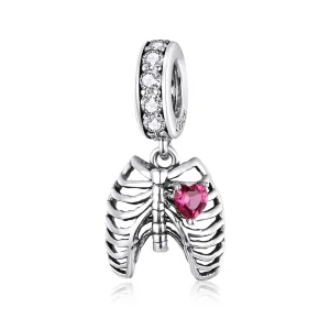 (image for) Pandora Style Silver Love Oath of Ribs Dangle - SCC1459