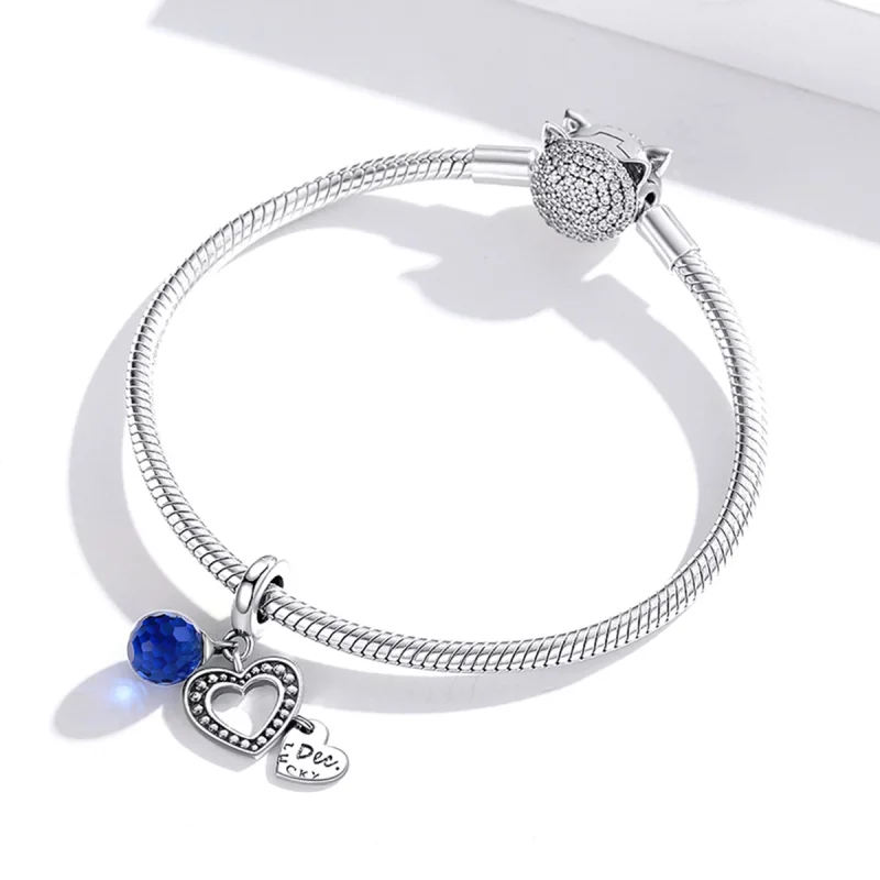 (image for) Pandora Style Silver Lucky December Dangle - SCC1721 - View 3