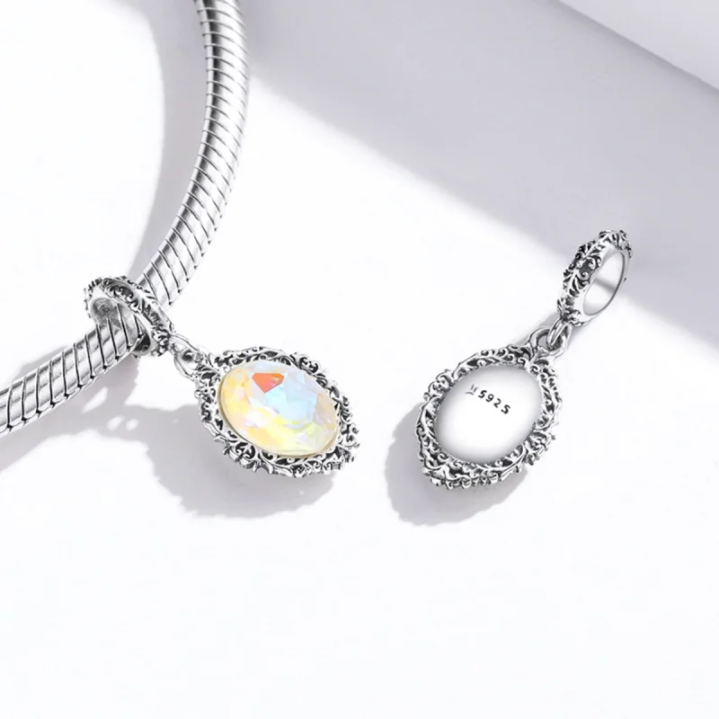 (image for) Pandora Style Silver Magic Mirror Dangle - SCC1815 - View 4