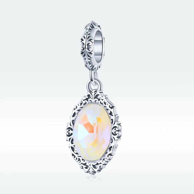 (image for) Pandora Style Silver Magic Mirror Dangle - SCC1815 - View 5