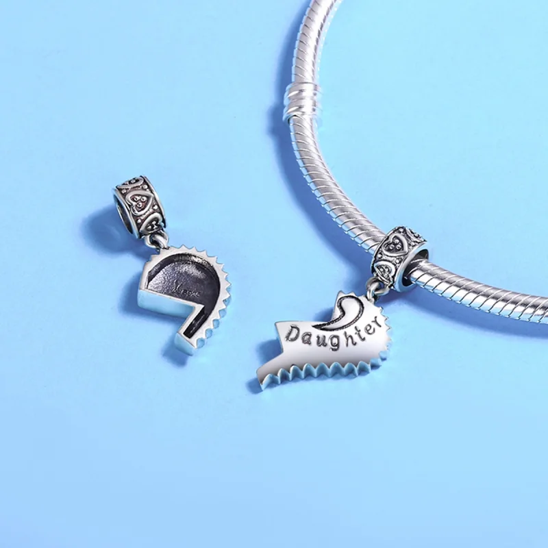 (image for) Pandora Style Silver Mother And Daughter Dangle - SCC427 - View 6