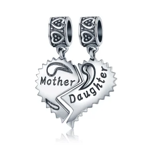 (image for) Pandora Style Silver Mother And Daughter Dangle - SCC427