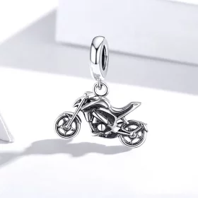 Pandora Style Silver Motorcycle Dangle - SCC1712 Pandora Style Silver Motorcycle Dangle - SCC1712
