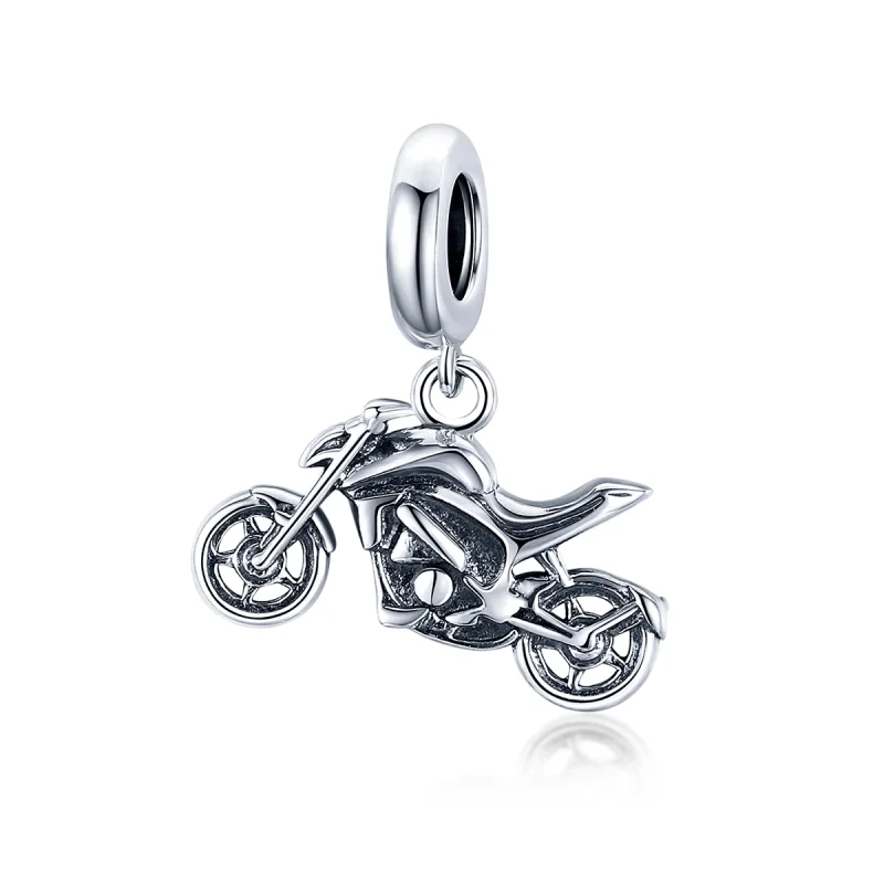 (image for) Pandora Style Silver Motorcycle Dangle - SCC1712 - Product Image