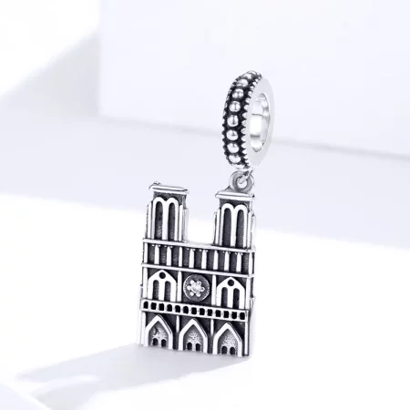 Pandora Style Silver Notre Dame De Paris Dangle - SCC1328