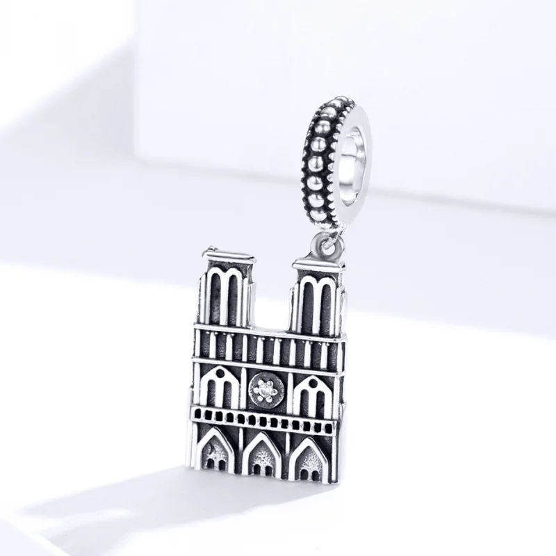 (image for) Pandora Style Silver Notre Dame De Paris Dangle - SCC1328 - View 2