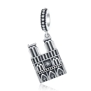 (image for) Pandora Style Silver Notre Dame De Paris Dangle - SCC1328