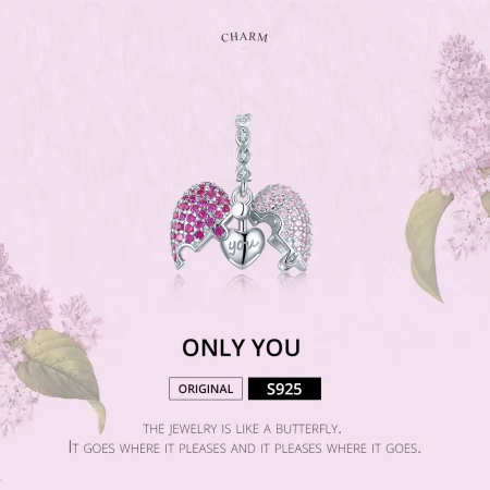 Pandora Style Silver Only You Dangle - BSC282