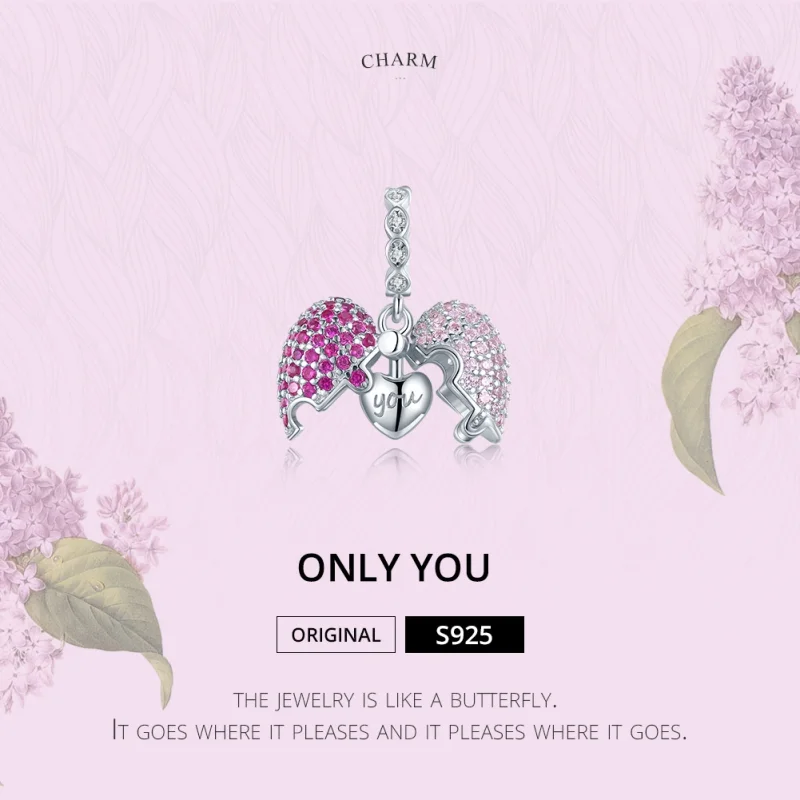 (image for) Pandora Style Silver Only You Dangle - BSC282 - View 6