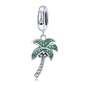 (image for) Pandora Style Silver Palm Tree Dangle - SCC697