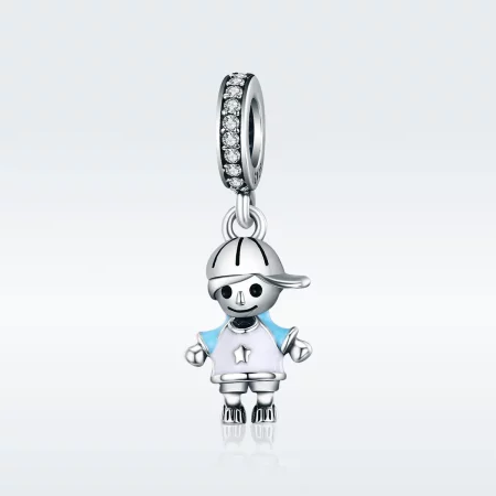 Pandora Style Silver Perfect Life Little Baby Boy Dangle - SCC544