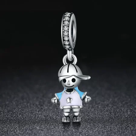 Pandora Style Silver Perfect Life Little Baby Boy Dangle - SCC544
