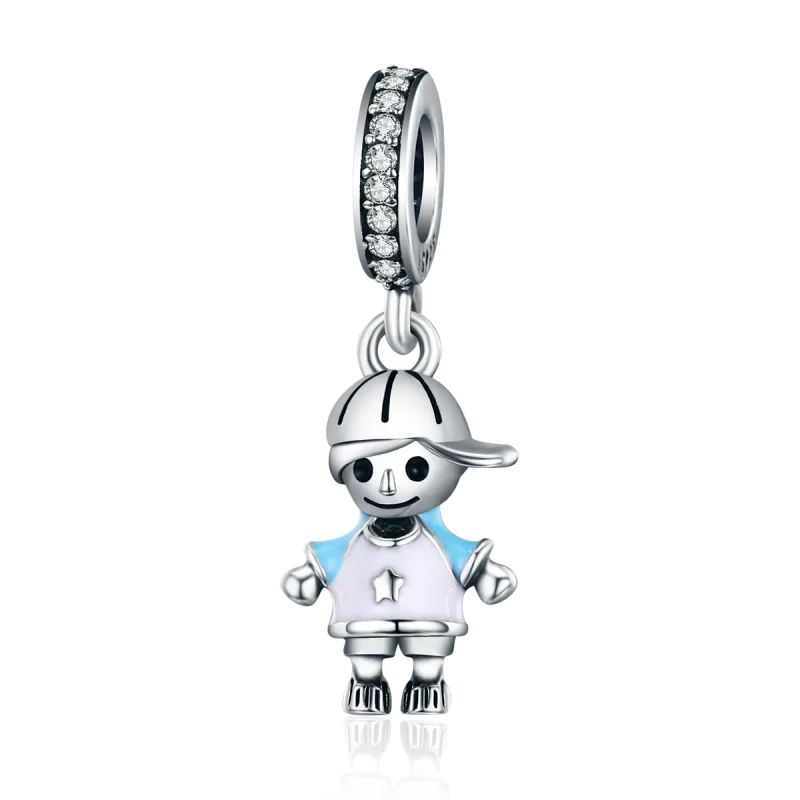 (image for) Pandora Style Silver Perfect Life Little Baby Boy Dangle - SCC544 - Product Image